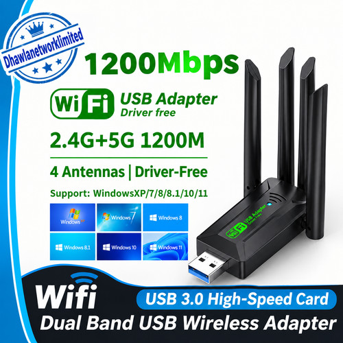 1200mbps usb wifi adapter dual - wifi,